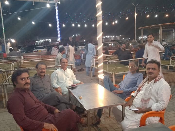 With Sarang Jam, Eshwar Kumar, Chandio and Rashid Laghari